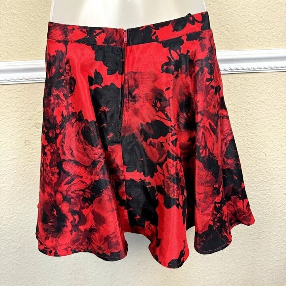 Jodi Kristopher SZ 3 Circle Skirt Red Black Lined Tulle Whimsigoth Fairy Vampire - Picture 4 of 8